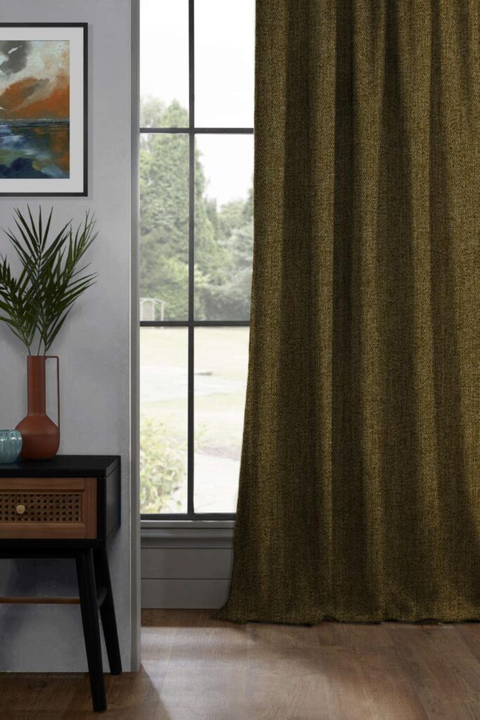 harris ochre made to measure curtains